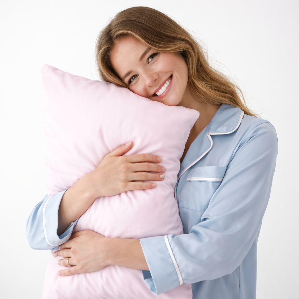 Cotton Candy Pink Mulberry Silk Pillowcase