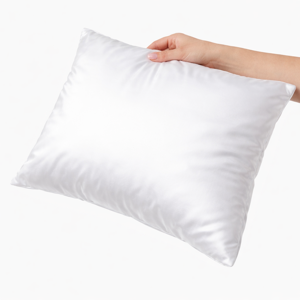 Cloud White Mulberry Silk Pillowcase